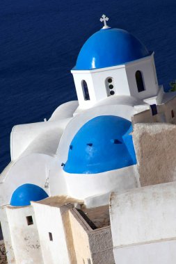 Tipycal Mimarlık, Santorini, Cyclades Adaları, Egeo Denizi, Akdeniz, Yunanistan, Avrupa