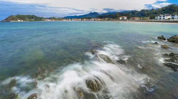 Beach of Santa Marina and Ribadesella Promenade, Protrected Landscape of the Oriental Coast of Asturias, Ribadesella, Asturias, Spain, Europe