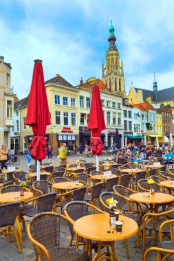 Sokak Sahnesi, Breda, Noord-Brabant Eyaleti, Hollanda, Hollanda, Avrupa