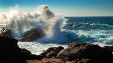 Muxia Lighthouse, Muxia, Costa da Morte, La Coruna, Galiçya, İspanya, Avrupa