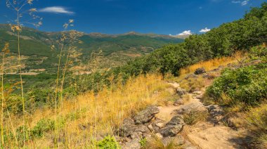 Garganta de los Infiernos Doğal Rezerv, Valle del Jerte, Kültürel İlginin İspanyol Malı, Caceres, Extremadura, İspanya, Avrupa