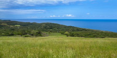 Coastline View, Oyambre Natural Park, Cantabria, İspanya, Avrupa