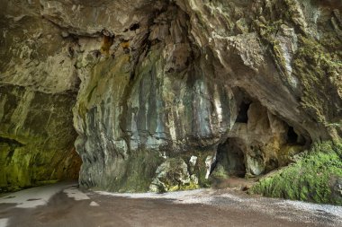 La Cuevona, Road Natural Karst Cave, National Heritage Site, Spanish Cultural Property, Cultural Interest, Cuevas del Agua, Ribadesella, Asturias, İspanya, Avrupa