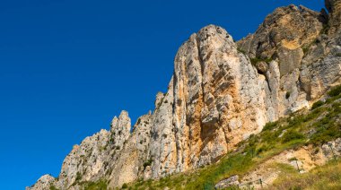 Pena Luenga Rock Ayini, Montes Obarenses, Haro Bölgesi, Plpito de la Rioja, Cellorigo, La Rioja, İspanya, Avrupa