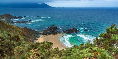 Pea Furada Bakış Açısı, Ortigueira, La Coruna, Galiçya, İspanya, Avrupa