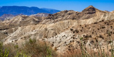 Tabernas Çölü Doğa Koruma Alanı, Sıcak Çöl İklim Bölgesi, Tabernas, Almerya, Endülüs, İspanya, Avrupa