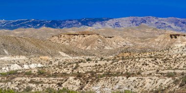 Tabernas Çölü Doğa Koruma Alanı, Sıcak Çöl İklim Bölgesi, Tabernas, Almerya, Endülüs, İspanya, Avrupa