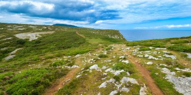 Coastline View, Oyambre Natural Park, Cantabria, İspanya, Avrupa