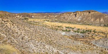 Tabernas Çölü Doğa Koruma Alanı, Sıcak Çöl İklim Bölgesi, Tabernas, Almerya, Endülüs, İspanya, Avrupa