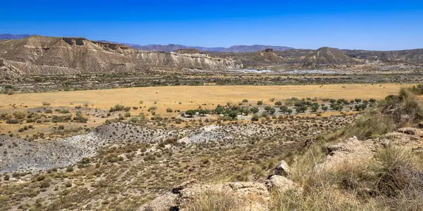 stock image Tabernas Desert Nature Reserve, Special Protection Area, Hot Desert Climate Region, Tabernas, Almeria, Andalucia, Spain, Europe