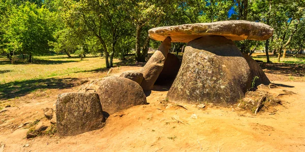 Megalitico Dolmen Axeitos Ribeira Penisola Barbanza Coruna Galizia Spagna Europa — Foto Stock