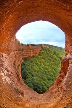 Las Medulas Tarihi Roma Altın Madeni, UNESCO Worl Heritage Sitesi, Kültürel Manzara, El Bierzo Bölgesi, Leon Eyaleti, Castilla y Leon, İspanya, Avrupa