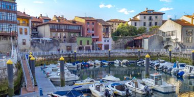 Llanes Harbour, City View, Street Scene, Asturias Green Coast, Llanes, Asturias, Spain, Europe