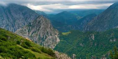 Sotres, Picos de Europa Ulusal Parkı, Asturias, İspanya, Avrupa 'dan Merkez Massif
