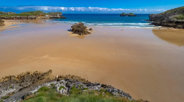 Costa Acantilados Playa Toro Llanes Asturias España Europa — Foto de Stock