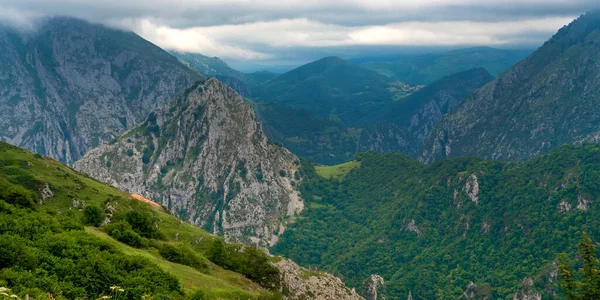 Zentralmassiv Von Sotres Picos Europa Nationalpark Asturien Spanien Europa — Stockfoto