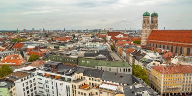 Panoramic View from the Tower of St. Peter's Church, Munich, Bavaria, Germany, Europe