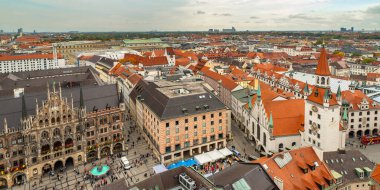 Panoramic View from the Tower of St. Peter's Church, Munich, Bavaria, Germany, Europe