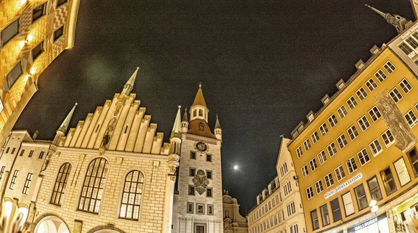 Типичная Архитектура Уличная Сцена Мюнхен Бавария Германия Европа — стоковое фото