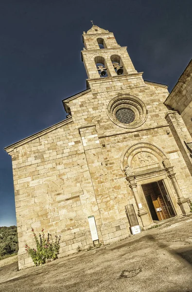 Klooster Van San Martn Castaeda 15E Eeuwse Romaanse Stijl Spaanse — Stockfoto