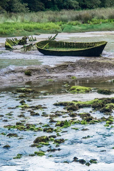 Old Boats Estuary Barro Barro Llanes Protected Lands Oriental Coast — стоковое фото