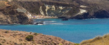 Cala Raja, Cabo de Gata-Nijar Doğal Parkı, UNESCO Biyosfer Rezervi, Sıcak Çöl İklim Bölgesi, Almerya, Endülüs, İspanya, Avrupa