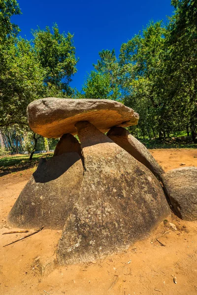 Megalithic Dolmen Axeitos Ribeira Barbanza Peninsula Coruna Galicia Spain Europe — Stock Photo, Image