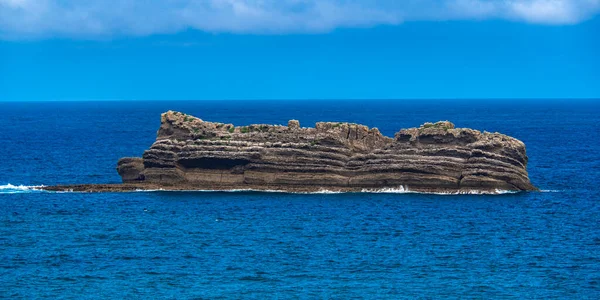 Islote Piedras Llegueras Widok Wybrzeże Klify Morze Kantabryjskie Wapnie Llanes — Zdjęcie stockowe