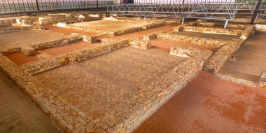 Villas Romanas Almenara de Adaja-Puras Museum, 4th Century Roman Village, Spanish Goods of Cultural Interest, Olmedo, Valladolid, Castile Leon, Spain, Europe