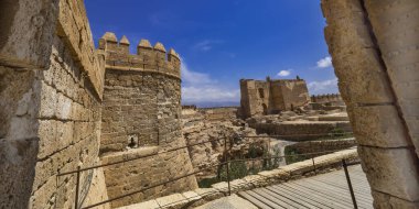 Monumental Complex of Alcazaba of Almeria, Castle and Walls of Cerro of San Cristobal, 15-16th Century Castle, Almeria, Andalucia, Spain, Europe