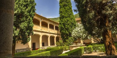 Monastery of Yuste, 15th Century Gothic-Renaissance Style, European Heritage Label, Spanish Goods of Cultural Interest, Cuacos de Yuste, Comarca de la Vera, Caceres, Extremadura, Spain, Europe