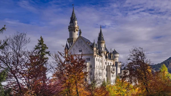 Neuschwanstein Castle 19Th Century Neo Romanesque Neo Gothic Style Palace — Fotografia de Stock