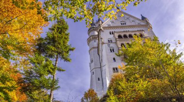 Neuschwanstein Castle, 19th Century Neo-Romanesque Neo-Gothic Style Palace, Schwangau, Fussen, Ostallgau, Bavaria, Germany, Europe