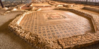 Villas Romanas Almenara de Adaja-Puras Museum, 4th Century Roman Village, Spanish Goods of Cultural Interest, Olmedo, Valladolid, Castile Leon, Spain, Europe