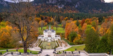 Linderhof Palace, 19th Century Rococo Style, Oberammergau, Bavaria, Germany, Europe