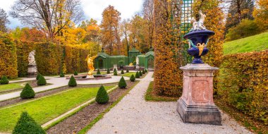 Linderhof Palace, 19th Century Rococo Style, Oberammergau, Bavaria, Germany, Europe