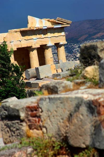 Parthenon Archaeological Site Acropolis Ancient Ruins Athens Greece Europe — Stock Photo, Image