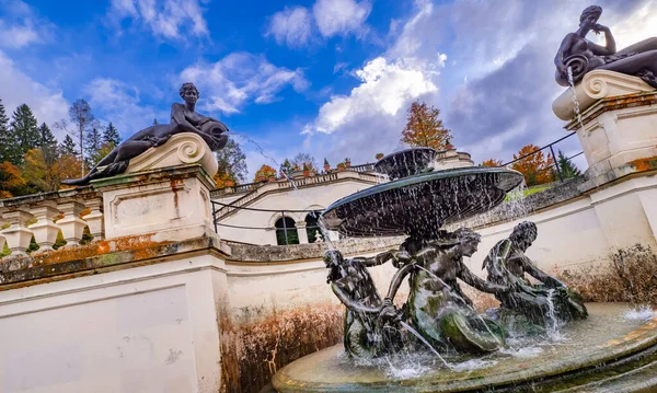 Дворец Линдермана Стиль Рококо Xix Века Бавария Германия Европа — стоковое фото