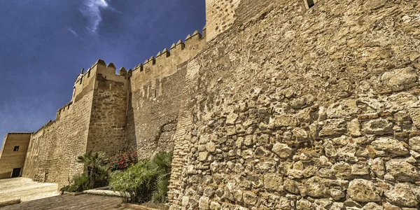 Monumental Complex Alcazaba Almeria Castle Walls Cerro San Cristobal 16Th — Stock fotografie