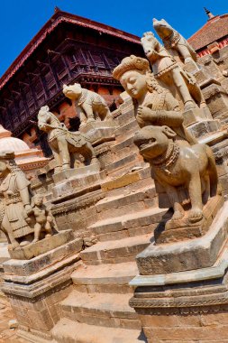 Hindu Tapınağı, Durbar Meydanı, UNESCO Dünya Mirası Alanı, Patan, Latipur, Bhaktapur, Katmandu, Nepal, Asya