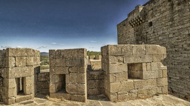 Castle-Palace of the Counts of Benavente, Castle of Puebla de Sanabria, 15th Century Spanish Cultural Property, Spanish Goods of Cultural Interest, Puebla de Sanabria, Zamora, Castile and Leon, Spain, Europe clipart