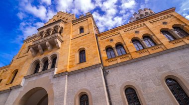 Neuschwanstein Castle, 19th Century Neo-Romanesque Neo-Gothic Style Palace, Schwangau, Fussen, Ostallgau, Bavaria, Germany, Europe