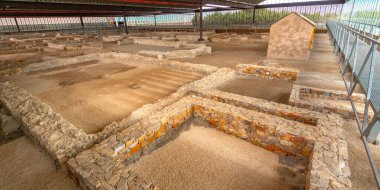 Villas Romanas Almenara de Adaja-Puras Museum, 4th Century Roman Village, Spanish Goods of Cultural Interest, Olmedo, Valladolid, Castile Leon, Spain, Europe