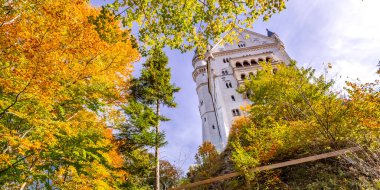 Neuschwanstein Castle, 19th Century Neo-Romanesque Neo-Gothic Style Palace, Schwangau, Fussen, Ostallgau, Bavaria, Germany, Europe