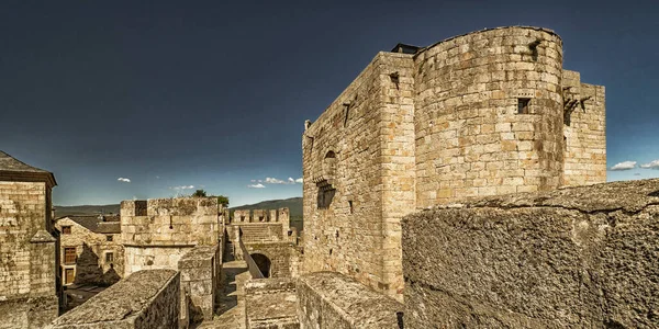 Benavente伯爵城堡 Puebla Sanabria城堡 15世纪西班牙文化财产 西班牙文物 Puebla Sanabria Zamora Castile和Leon城堡 西班牙 — 图库照片