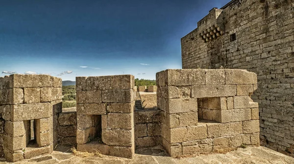 Палац Графів Бенавенте Замок Пуебла Санабрія Століття Іспанська Культурна Власність Стокове Зображення