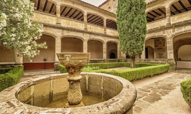 Monastery of Yuste, 15th Century Gothic-Renaissance Style, European Heritage Label, Spanish Goods of Cultural Interest, Cuacos de Yuste, Comarca de la Vera, Caceres, Extremadura, Spain, Europe