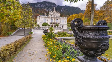 Linderhof Palace, 19th Century Rococo Style, Oberammergau, Bavaria, Germany, Europe