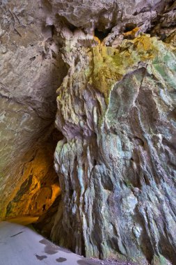 La Cuevona, Road Natural Karst Cave, National Heritage Site, Spanish Cultural Property, Cultural Interest, Cuevas del Agua, Ribadesella, Asturias, İspanya, Avrupa