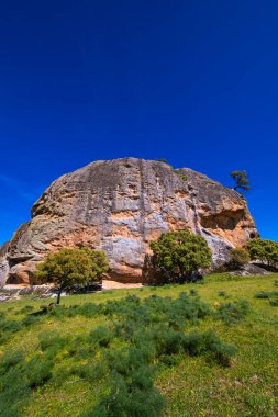 La Pena Gorda Inselberg, Episyenite Rock, La Pea Village, Salamanca, Castilla y Leon, Spain, Europe clipart